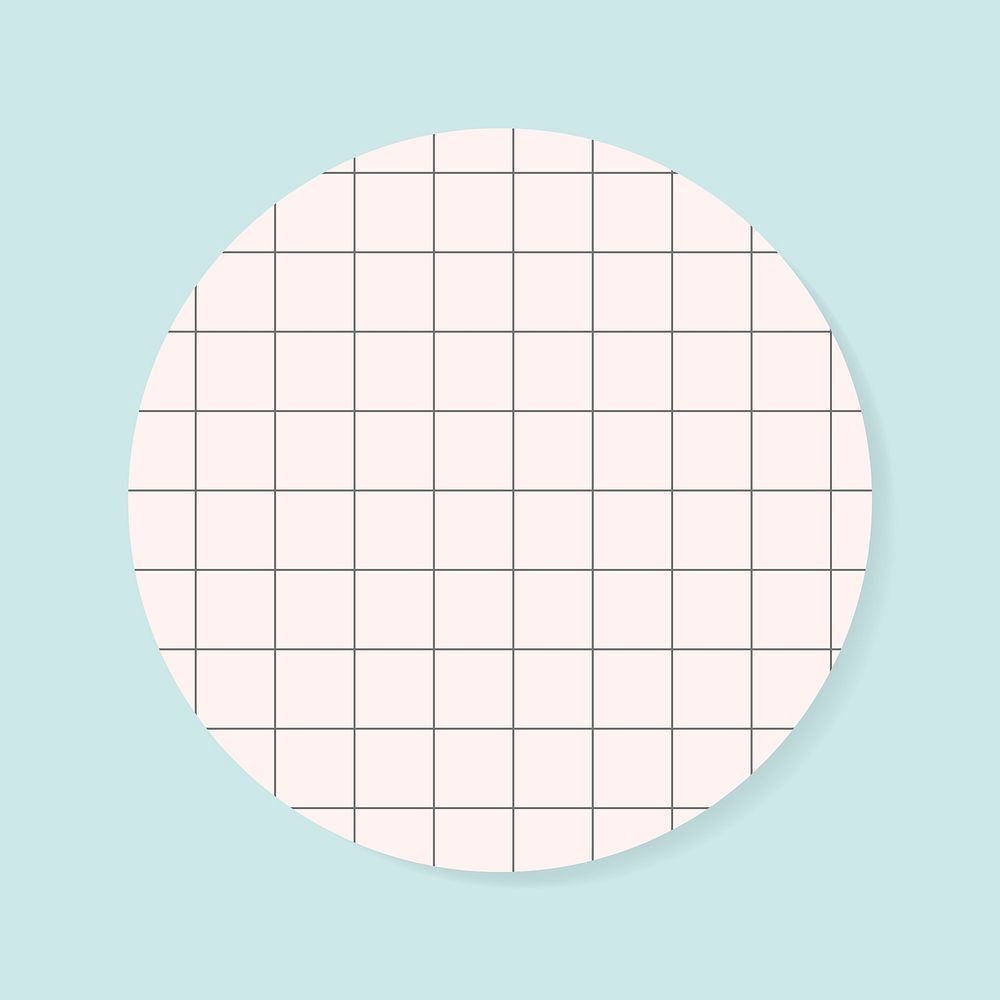 Blank circle grid notepad graphic