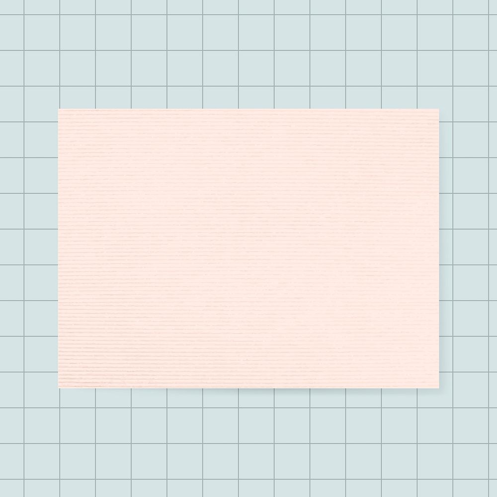 Blank pastel pink notepad graphic