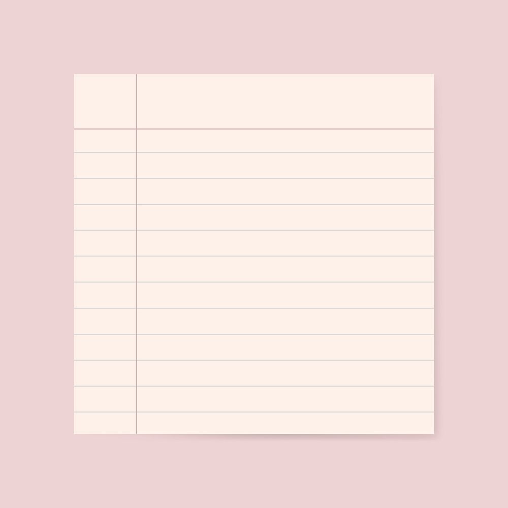 Printable blank lined paper graphic