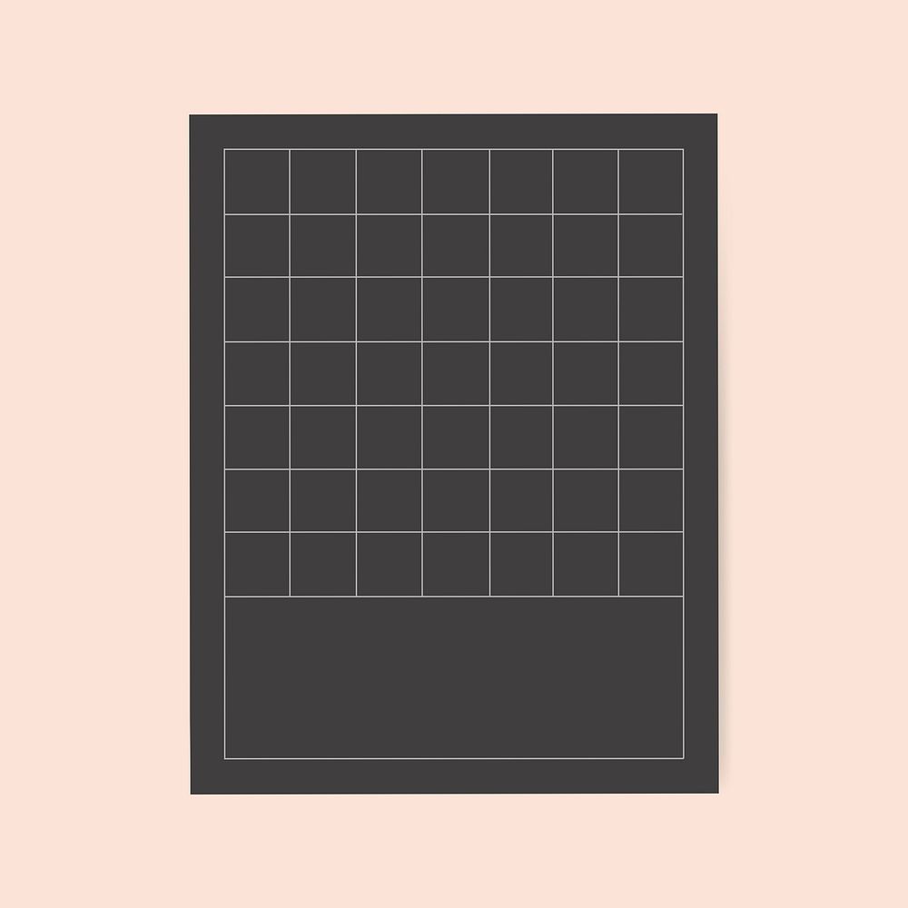 Blank brown grid notepaper vector graphic