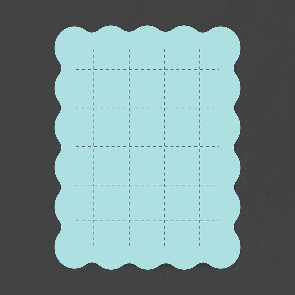 Blank pastel blue notepad vector graphic