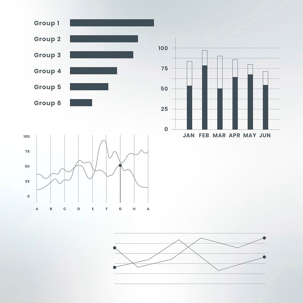 Business vector data analysis graph infographic