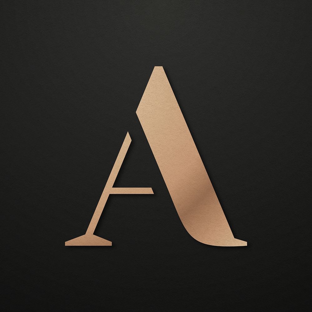 Luxury business logo vector with A letter design