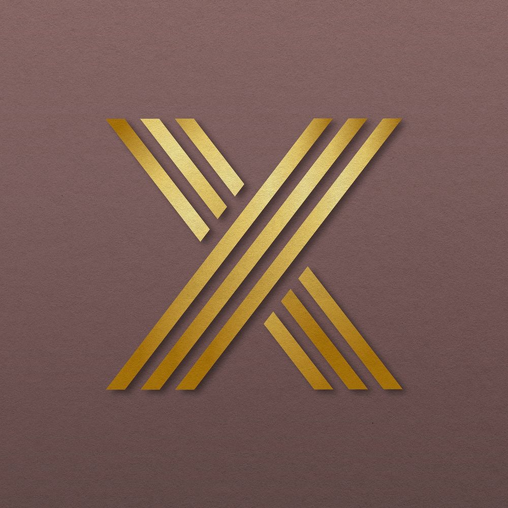 Luxury business logo vector with X letter design