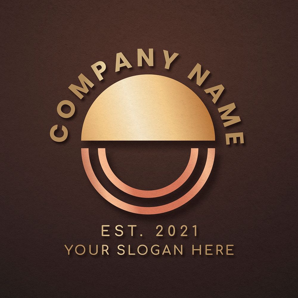 Elegant business logo psd with O letter design