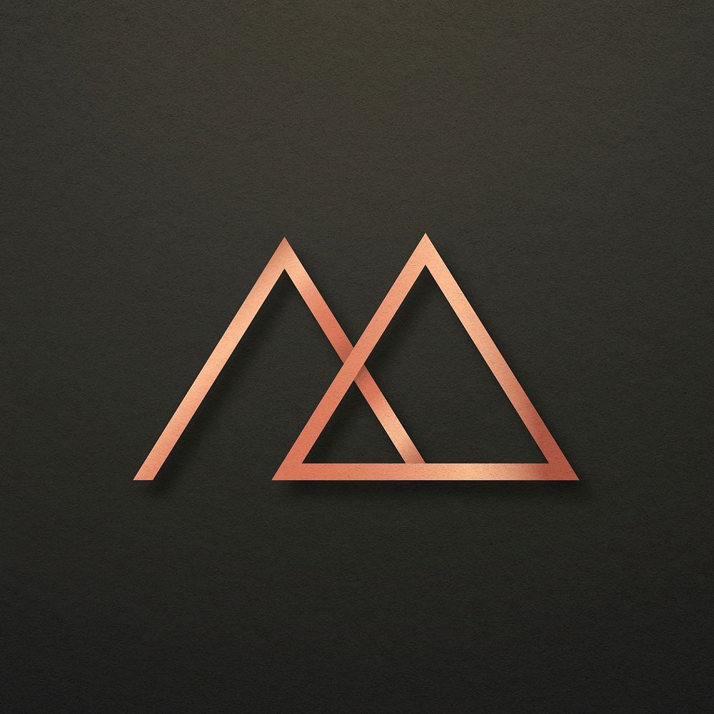 Simple business logo mountain icon design illustration
