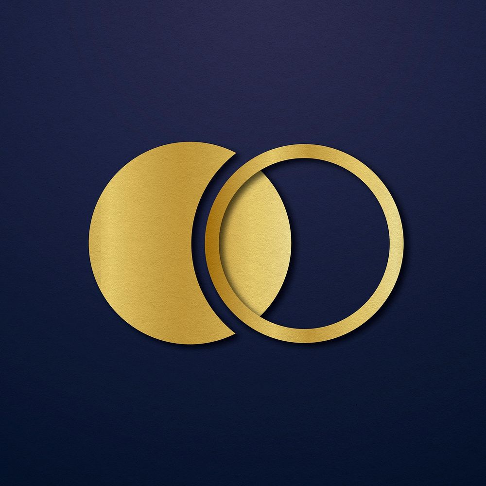 Luxury business logo vector gold icon