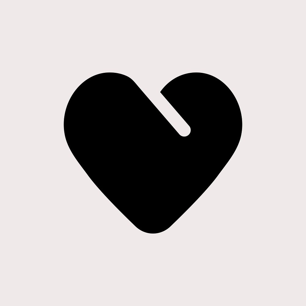 Business logo vector heart shape design