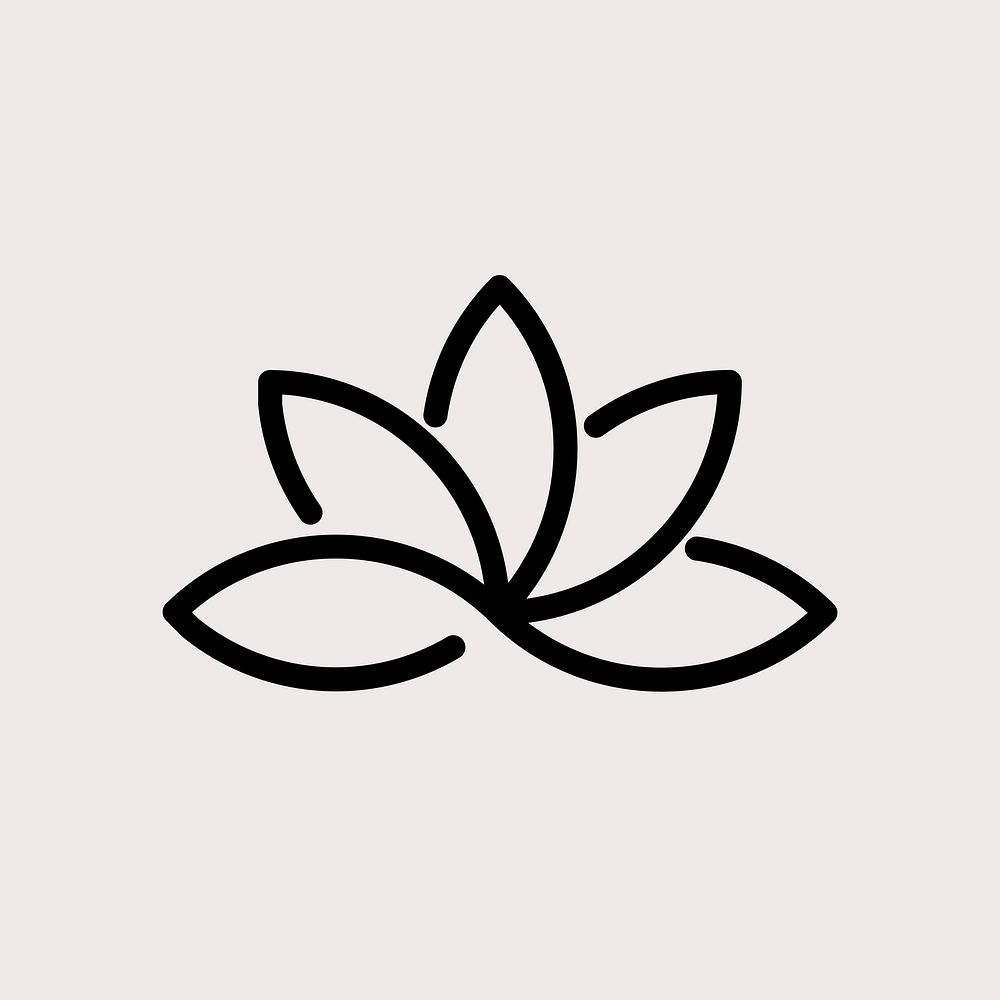 Business logo vector floral brand design