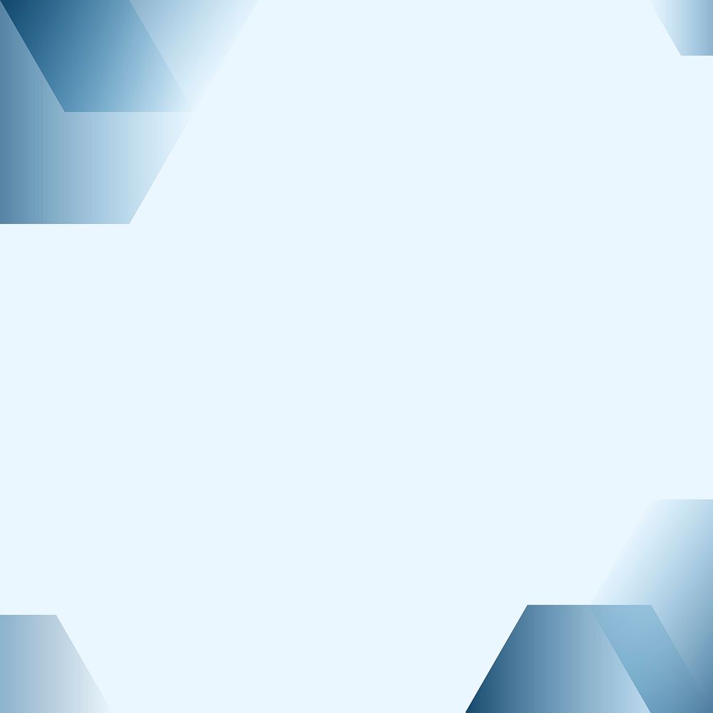 Corporate blue gradient border background with design space