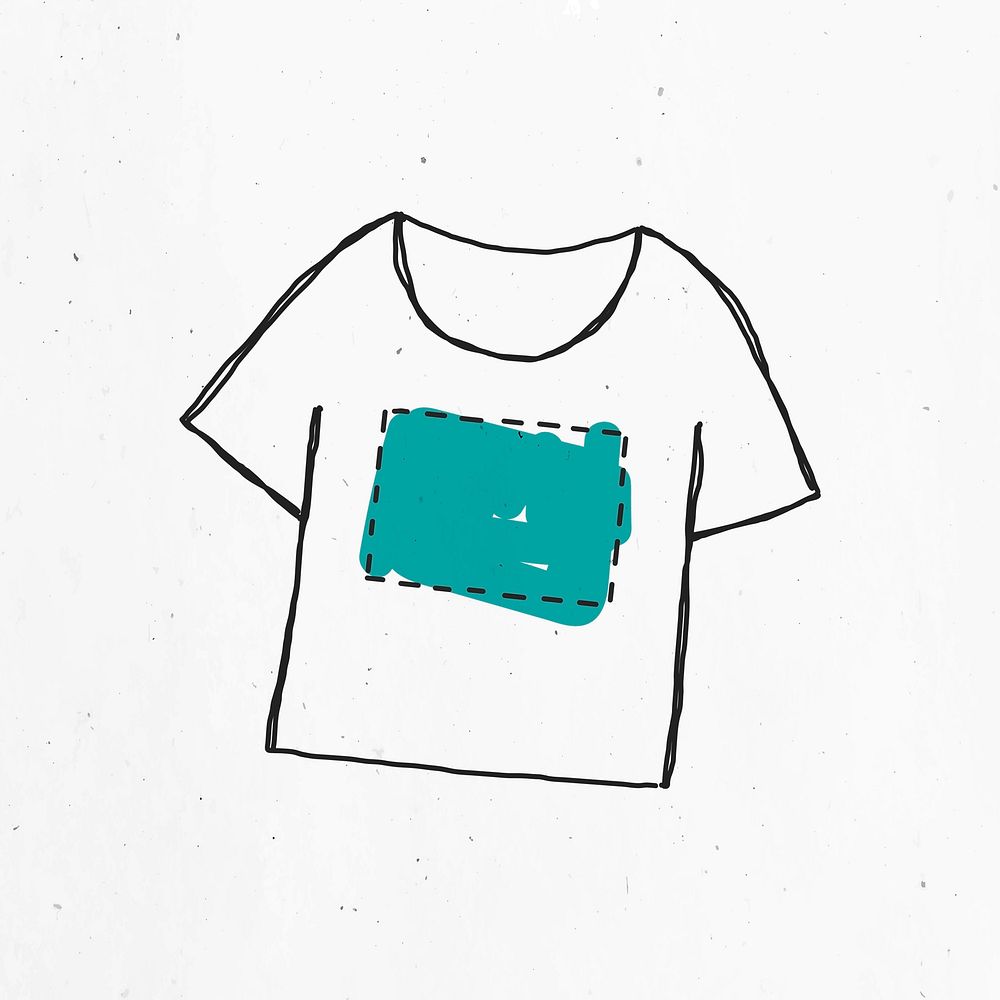 Simple green design on t-shirt 