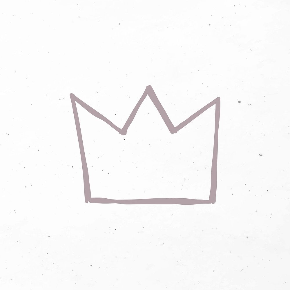 Simple hand drawn crown clipart
