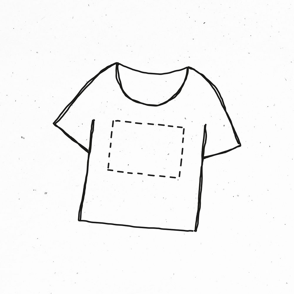 T-shirt with simple design psd
