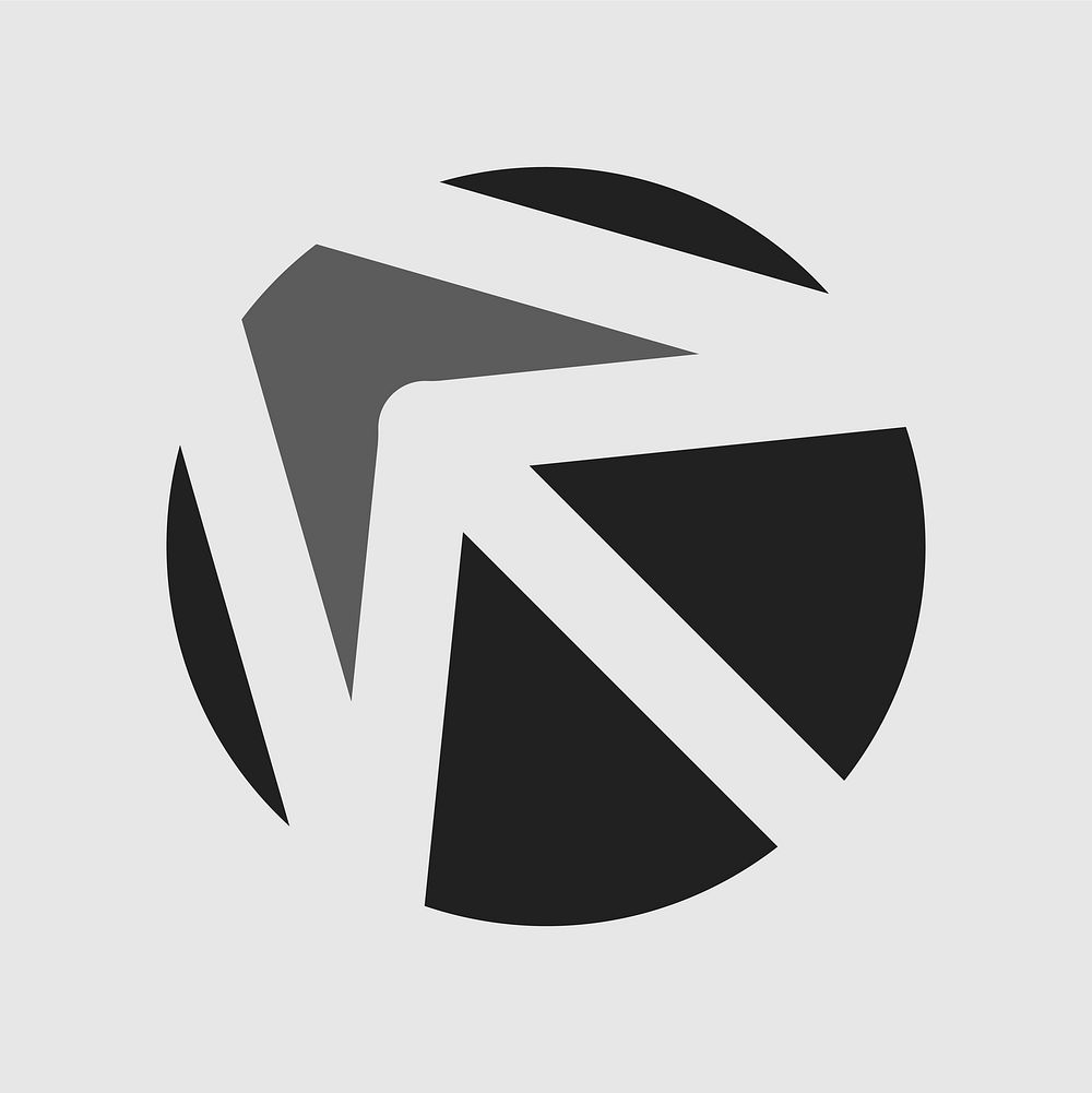 Simple arrow logo  technology icon design