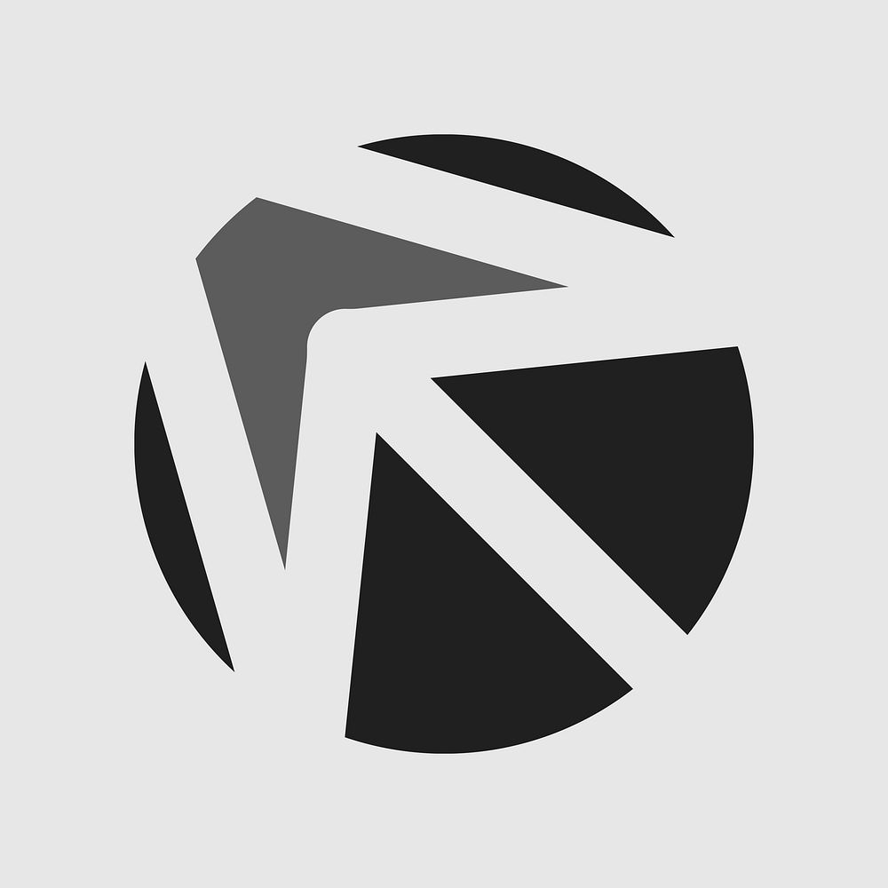 Simple arrow logo psd technology icon design