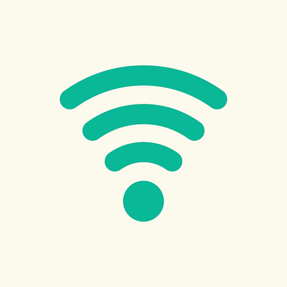 Wireless internet icon network connection illustration