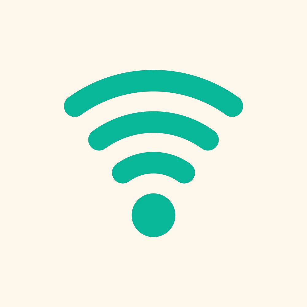 Wireless internet icon psd network connection