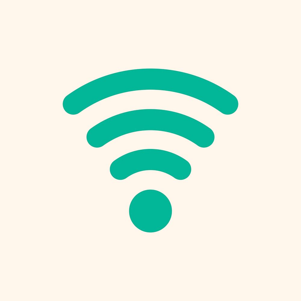 Wireless internet icon vector network connection