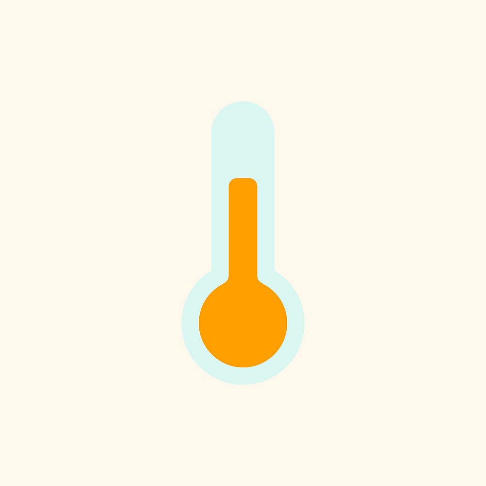 Thermometer temperature icon smart farming symbol illustration