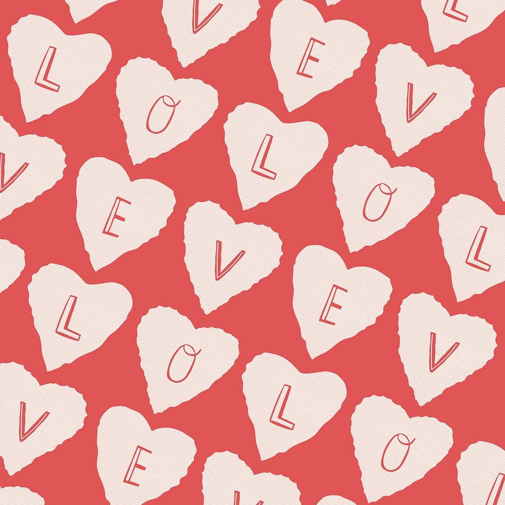 Love pattern  background for Valentine&rsquo;s day