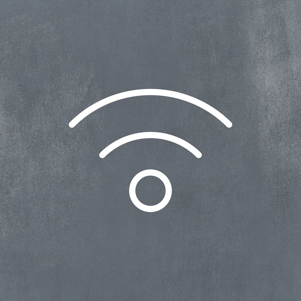 Wifi symbol user interface psd
