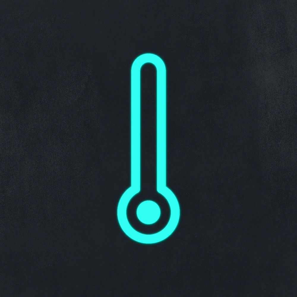 Basic thermometer psd icon user interface