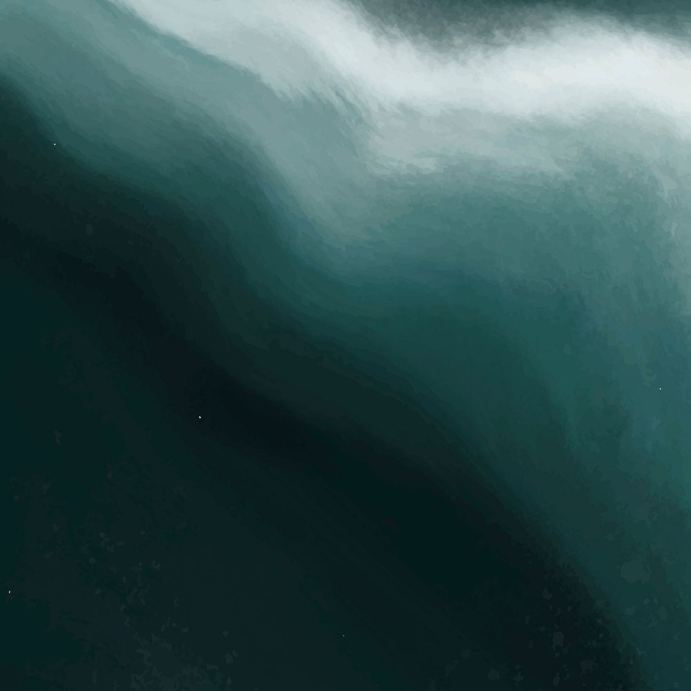 Dark blue ocean wave vector watercolor graphic