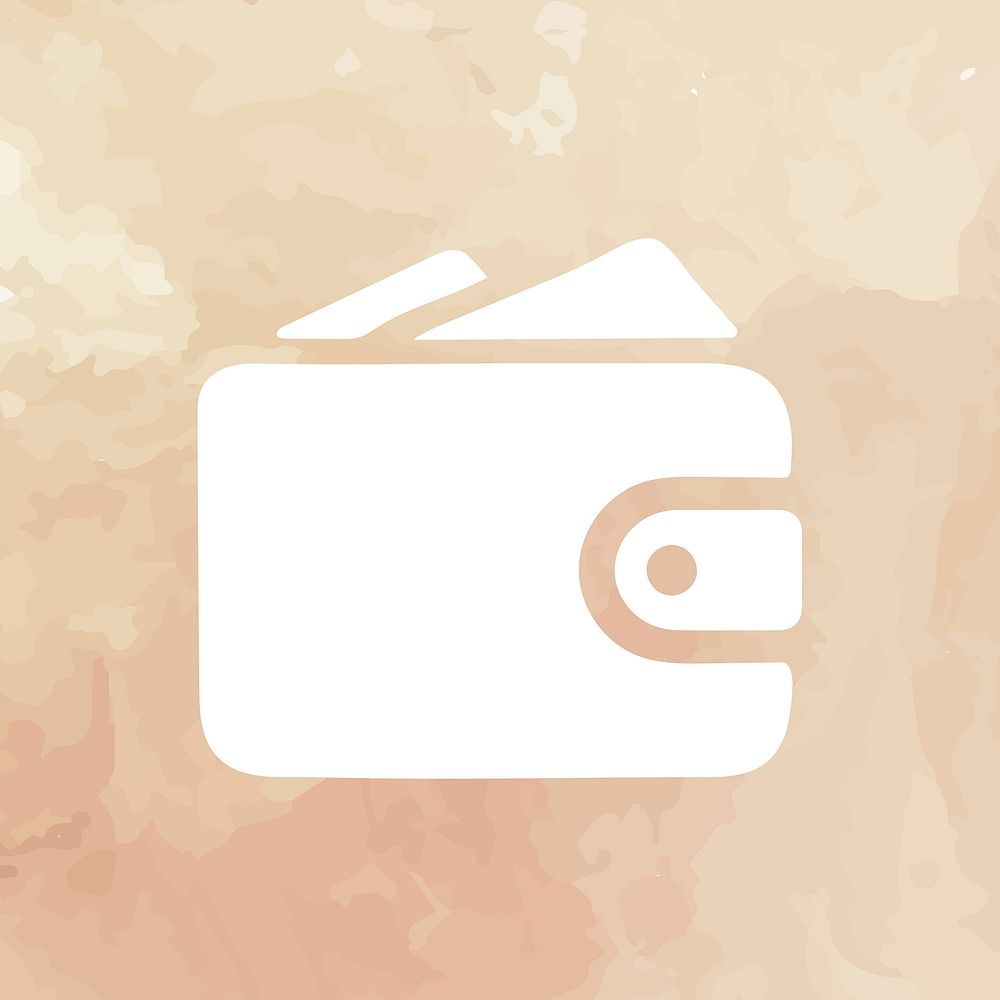Digital payment app icon aesthetic wallet illustration for mobile phone