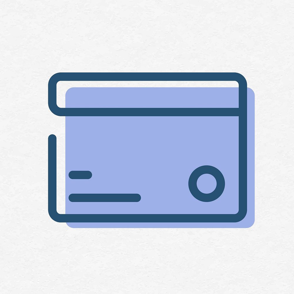 Credit card financial icon psd