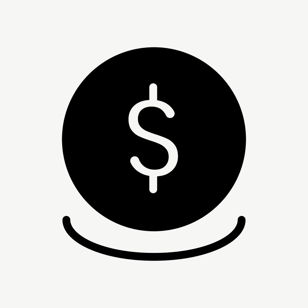 USD coin vector flat icon for business