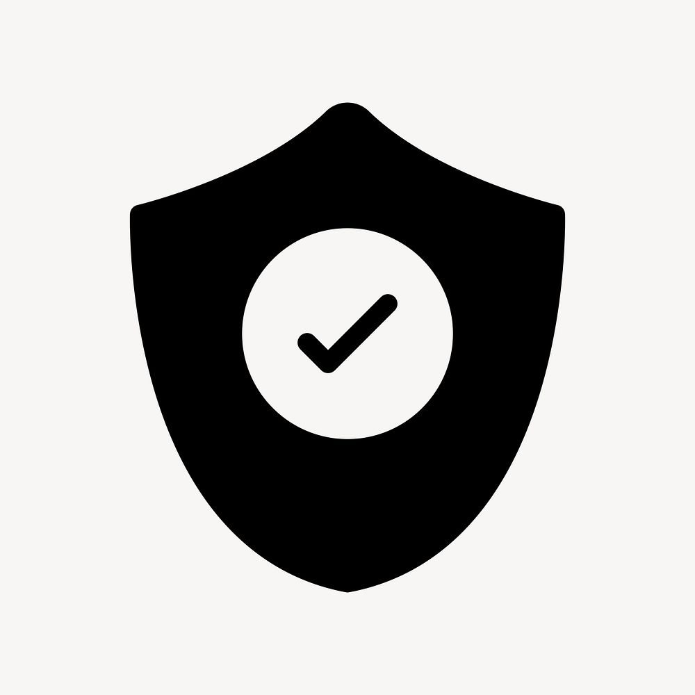 Security shield icon psd protection symbol