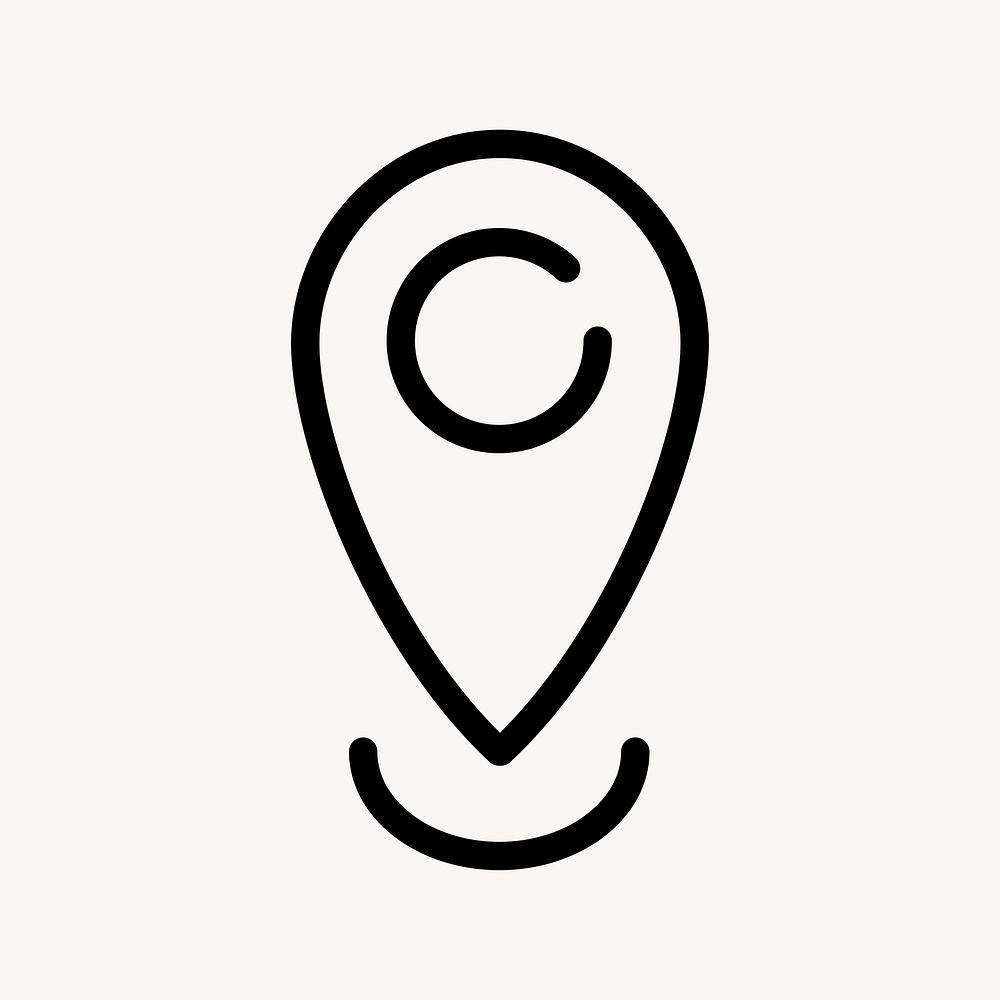 Location check in icon psd local business symbol