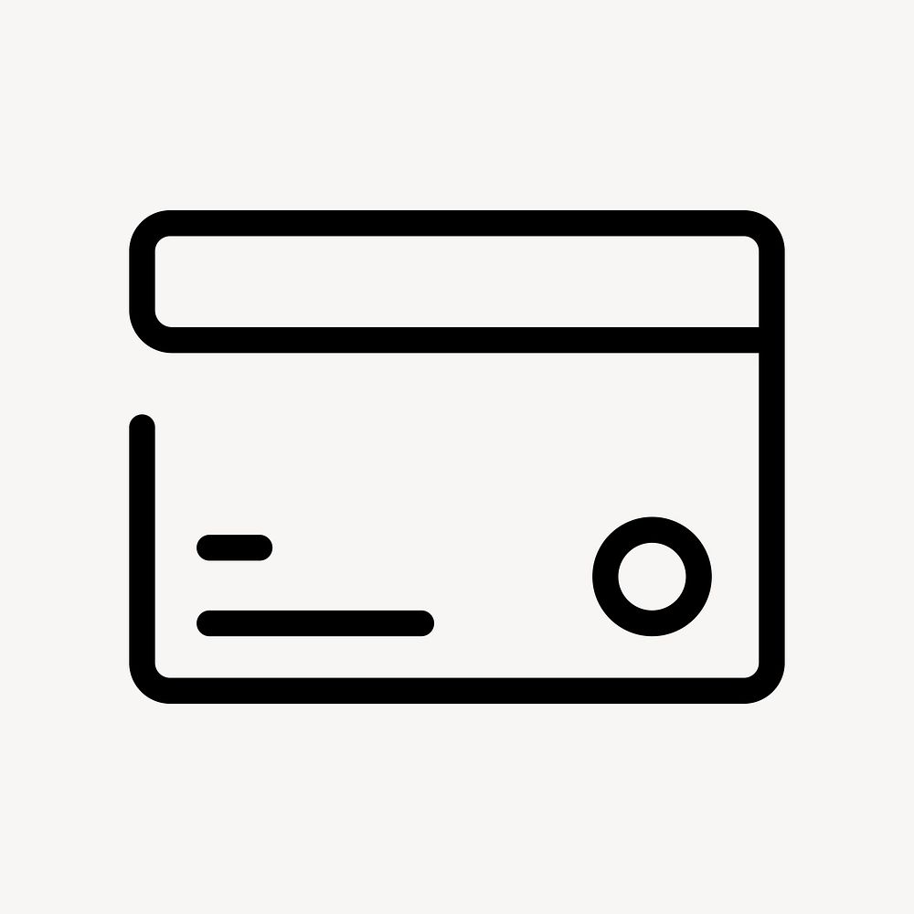 Credit card finance icon