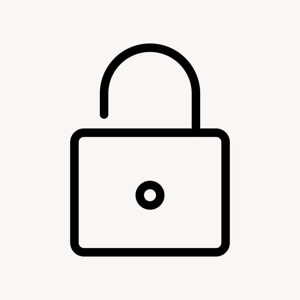 Lock icon security symbol psd