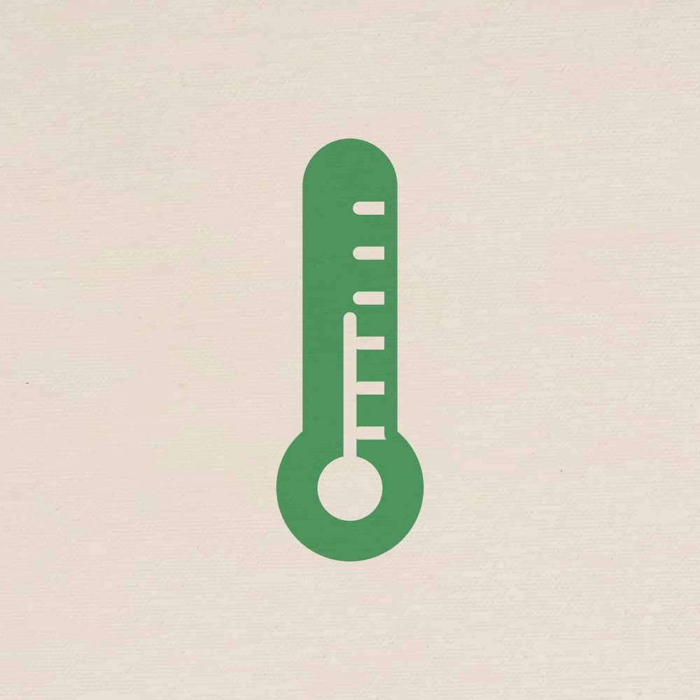 Thermometer icon psd for business in flat graphic
