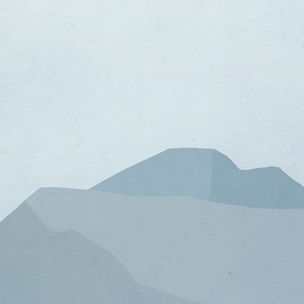 Background of blue mountain range