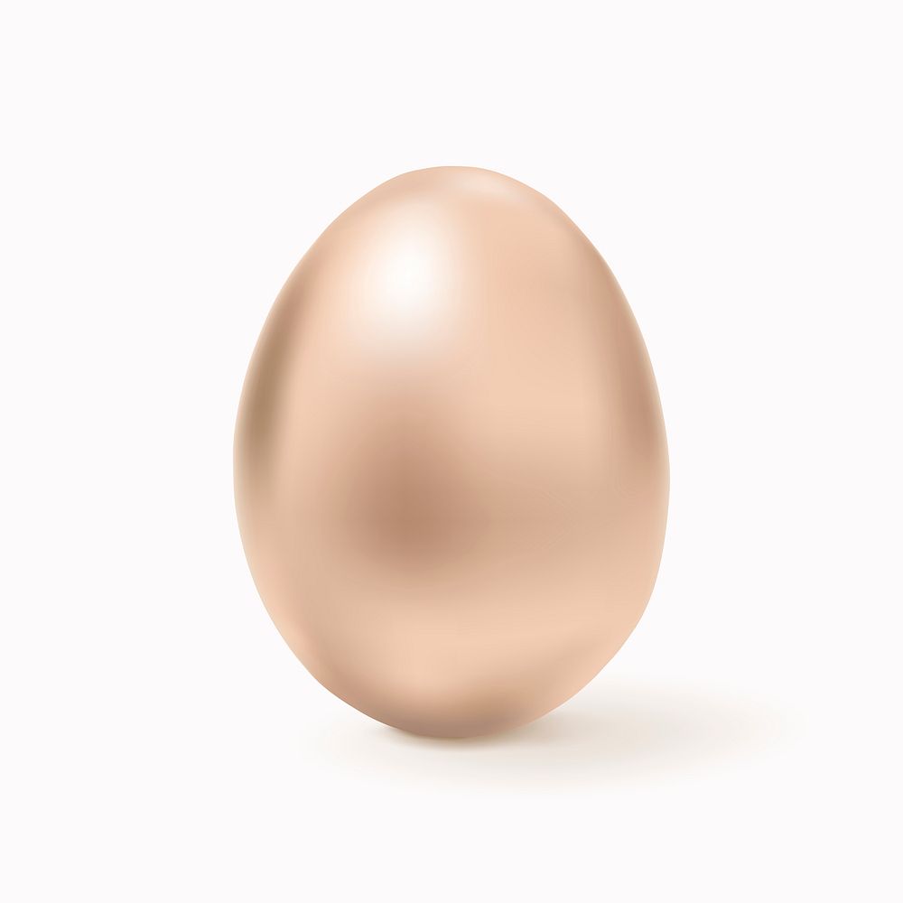 Gold easter egg 3D psd shiny festive celebration