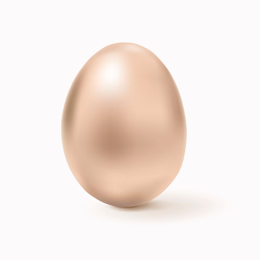 Gold easter egg 3D shiny festive celebration