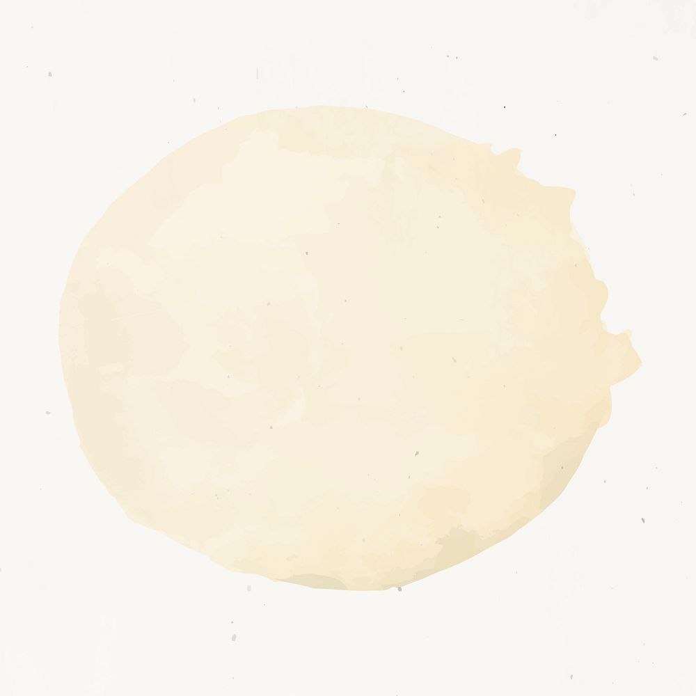 Watercolor yellow swatch on paper