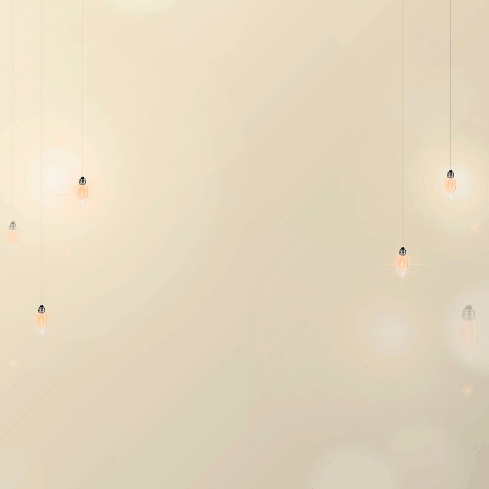 Abstract background in beige with hanging lights 