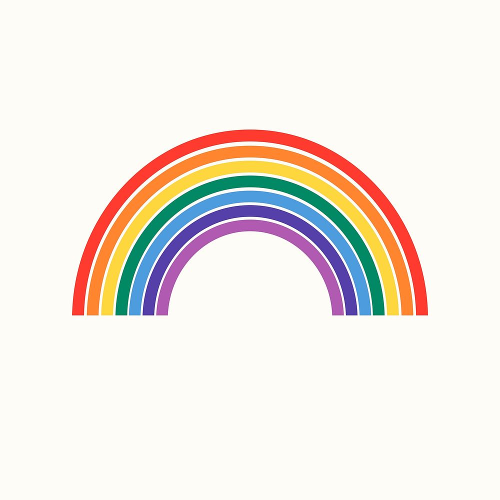 Rainbow psd for LGBTQ pride month concept