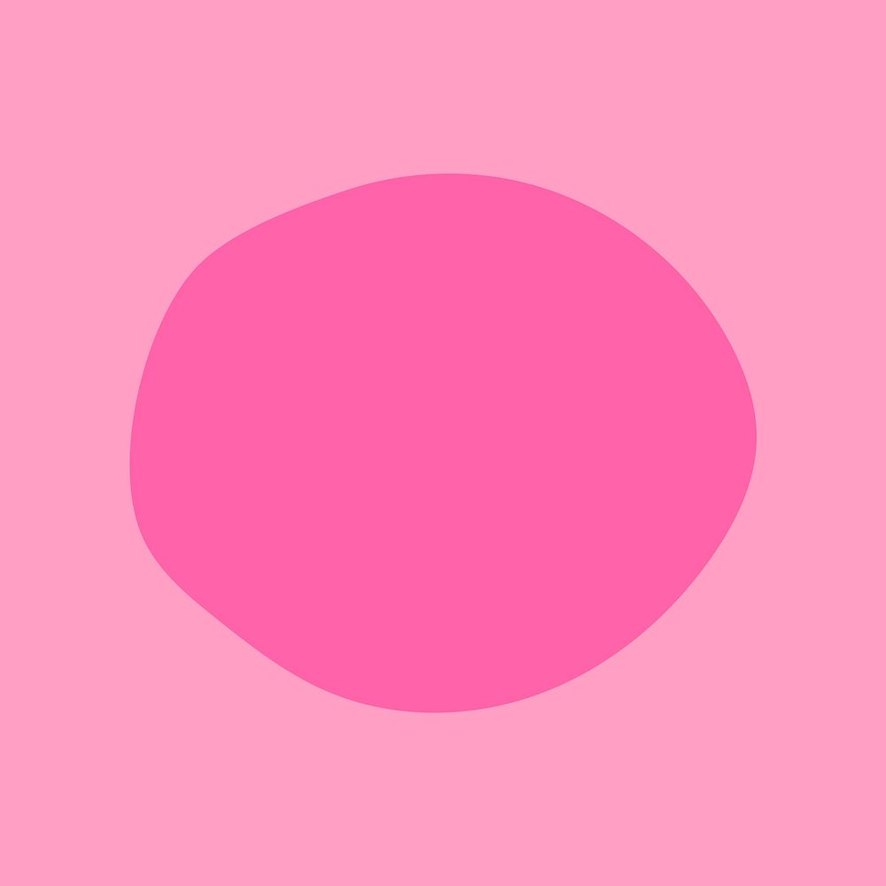 Pink circle shape in abstract style