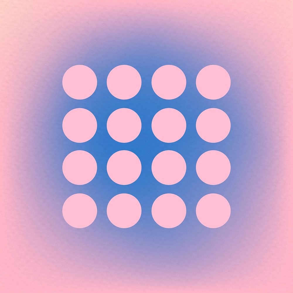 Abstract pink dots shape in funky style