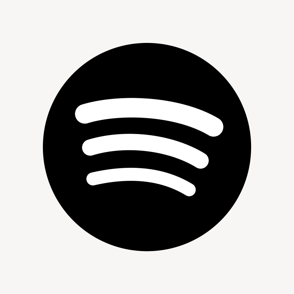 Spotify flat graphic icon for social media in psd. 7 JUNE 2021 - BANGKOK, THAILAND