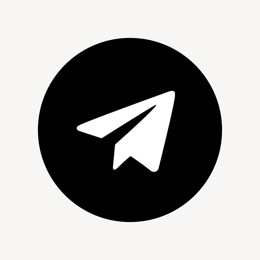 Telegram flat graphic icon for social media in psd. 7 JUNE 2021 - BANGKOK, THAILAND