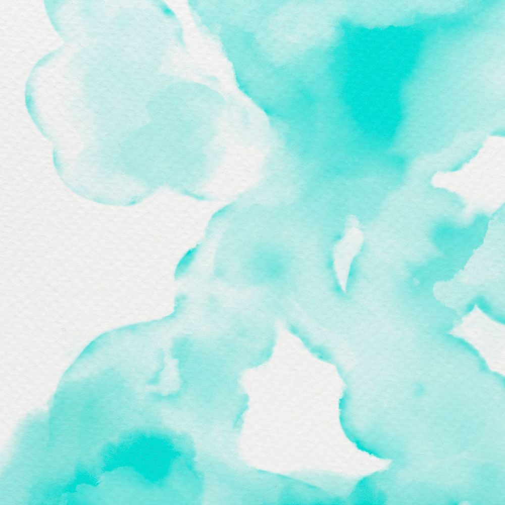 Watercolor background in green abstract style