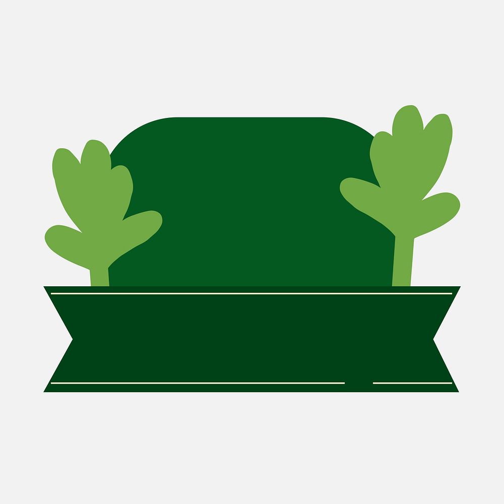 Leaf vegetable badge sticker vector for organic products