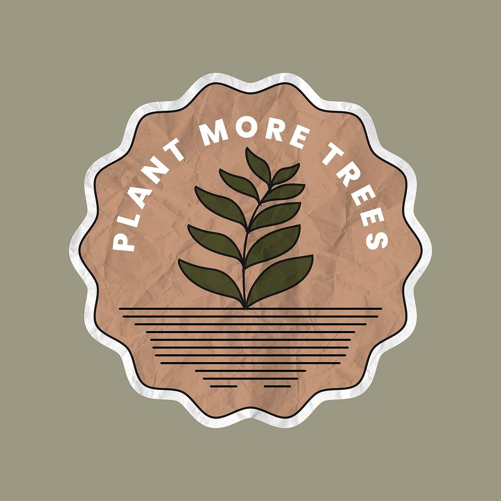 Plant more trees badge