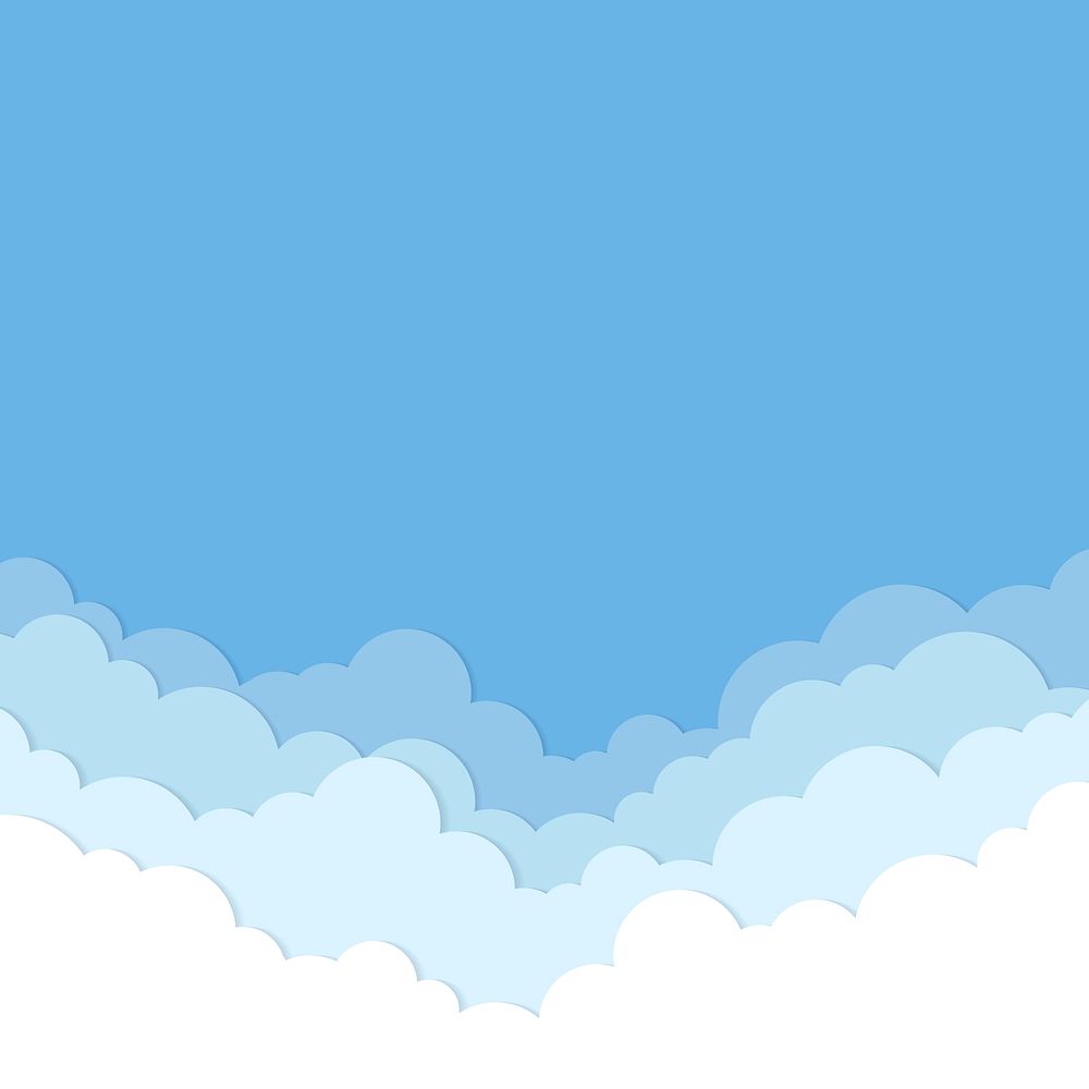 Cloud background, 3d blue design | Free Photo - rawpixel