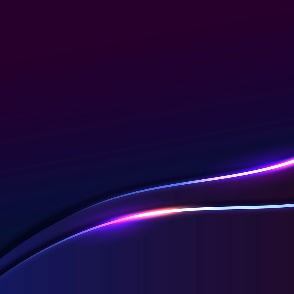 Abstract dark background with neon lines